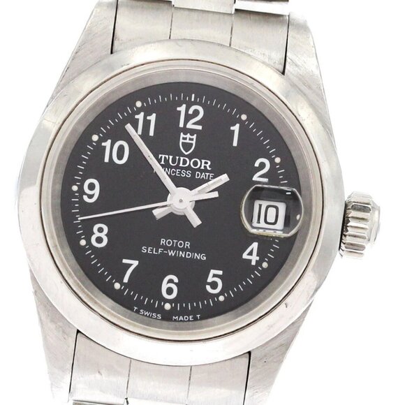 TUDOR Princess date 92400N black Dial Automatic Ladies Watch - Picture 4 of 11